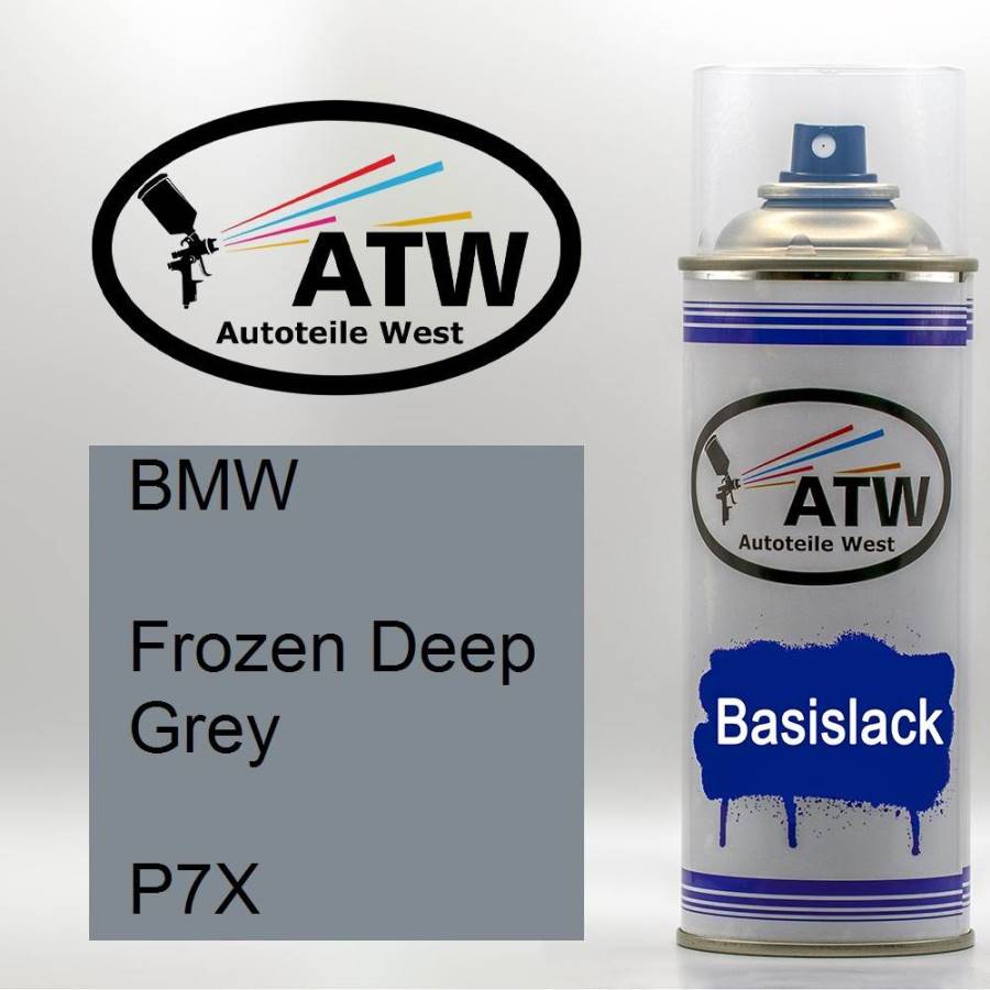 BMW, Frozen Deep Grey, P7X: 400ml Sprühdose, von ATW Autoteile West.